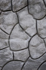 Geometric decorative pattern texture on cement concrete wall