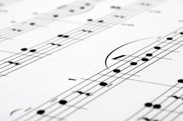 Fototapeta premium Music notes score background