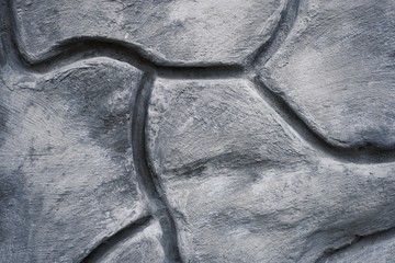 Geometric decorative pattern texture on cement concrete wall