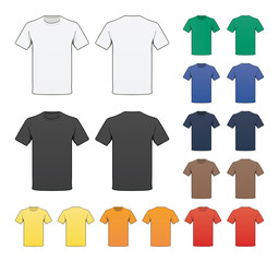 Blank Colored T-shirt template