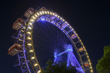 Wiener Riesenrad in Prater - oldest and biggest ferris wheel in Austria.