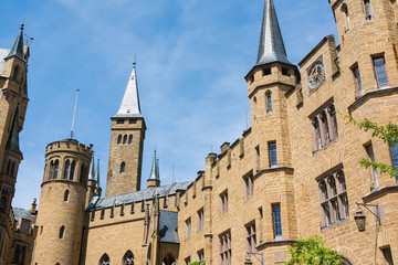 Burg Hohenzollern German European Castle Architecture Ancient Destination Travel Famous Swabia Features Architecture Landscape