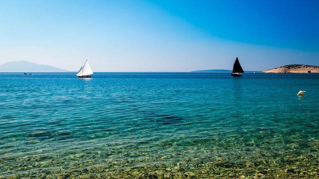 regatta in a bay in Croatia