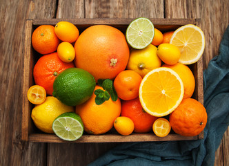 Fresh citrus fruits