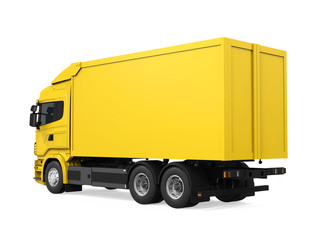 Cargo Delivery Truck Isolated