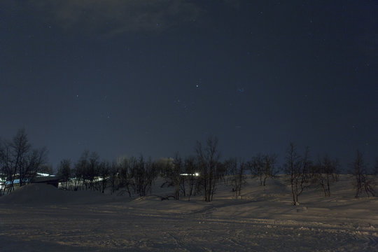 Nachthimmel über Nordschweden