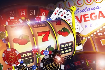 Obraz premium Vegas Casino Games Concept