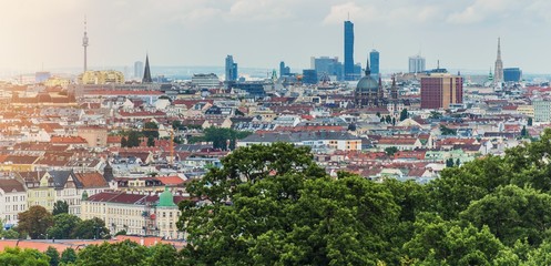 Fototapeta premium Vienna Cityscape Panorama