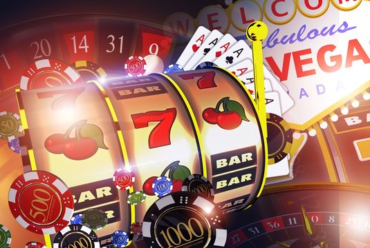 Vegas Casino Games Concept