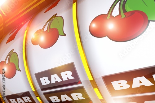 "Shiny Golden Slot Machine" Stock photo and royalty-free images on