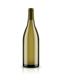 Mockup wine bottle. vector design.