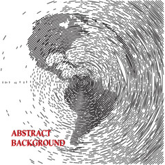 silhouette of globe earth