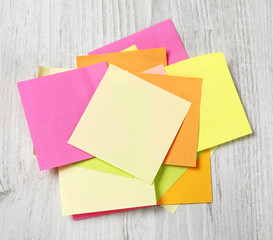 Blank adhesive notes