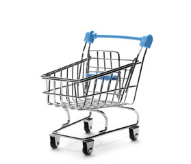 Shopping cart isolated on white background