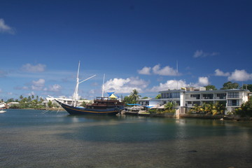 Hafen in Mikronesien