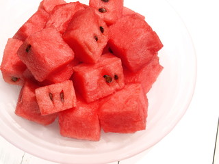 スライスした西瓜