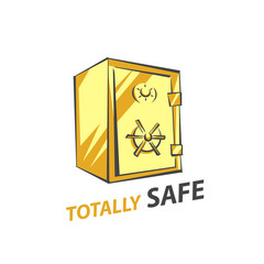 Cartoon safe vector illustration, isolated on white