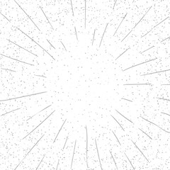 Vintage sunburst, sunrays on grunge background. Hipster style. Vector illustration. Template for objects elements.