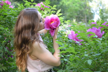 Fototapeta premium young and happy girl in the sunshine