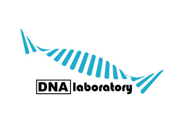 Dna laboratory logo template