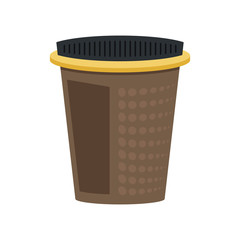 Vector illustration of coffee paper cup