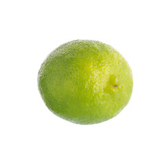 fresh lime isolated on a white background