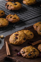 Carrots cookies with cranberries