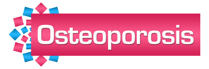 Osteoporosis Pink Blue Circular Bar 