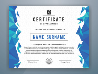 Multipurpose Modern Professional Certificate Template Design for Print. Vector illustration.