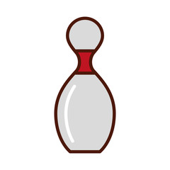 brightly bowling pin cartoon vector graphic design