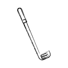 sketch draw cute golf club cartoon vector graphic design