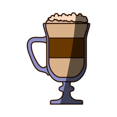 Delicious cold coffee icon vector illustration graphic design