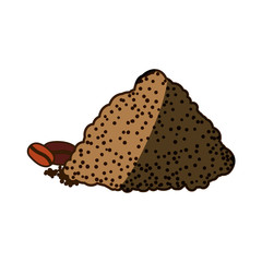 Instant coffee powder icon vector illustration graphic design
