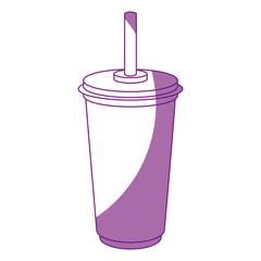 drink cup icon over white background vector illustration