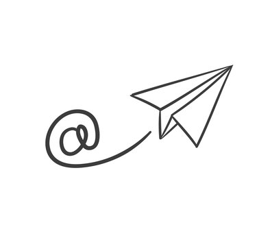 E-Mail Papierflieger