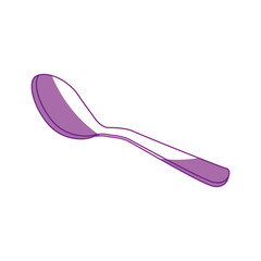 spoon icon over white background vector illustration