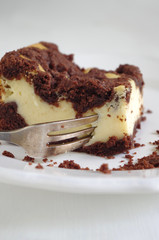 russischer Zupfkuchen (Schoko-Quark-Kuchen) vom Blech