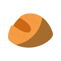 bread icon over white background vector illustration