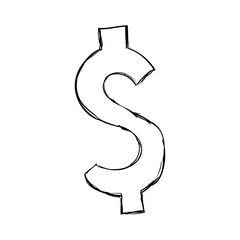Dollar money symbol icon vector illustration graphic design