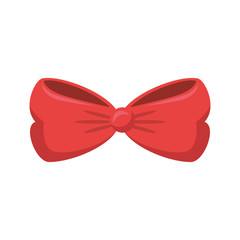 decorative bow icon over white background vector illustration