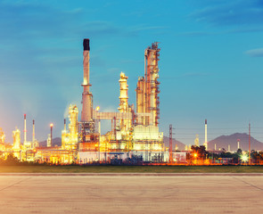 Oil gas refinery plant. May called petroleum, production or petrochemical plant. Industrial factory construction from engineering technology with steel pipe, pipeline, tank. Business for power energy.