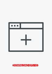 Add browser tab icon, Vector