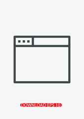 Browser tab icon, Vector