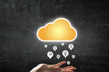 Network of remote service. Mixed media