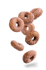 Round sugar donuts