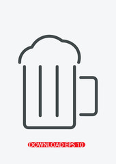 Beer icon, Vector