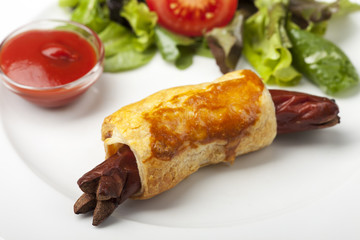 Wiener in Blätterteig