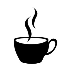 black icon coffee cup cartoon vector graphic design