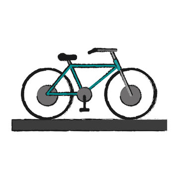 bycicle draw illustration icon vector design graphic