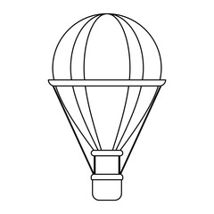 ballon silhouette illustration icon vector design graphic